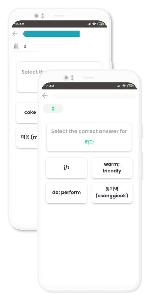 Multiple quiz types